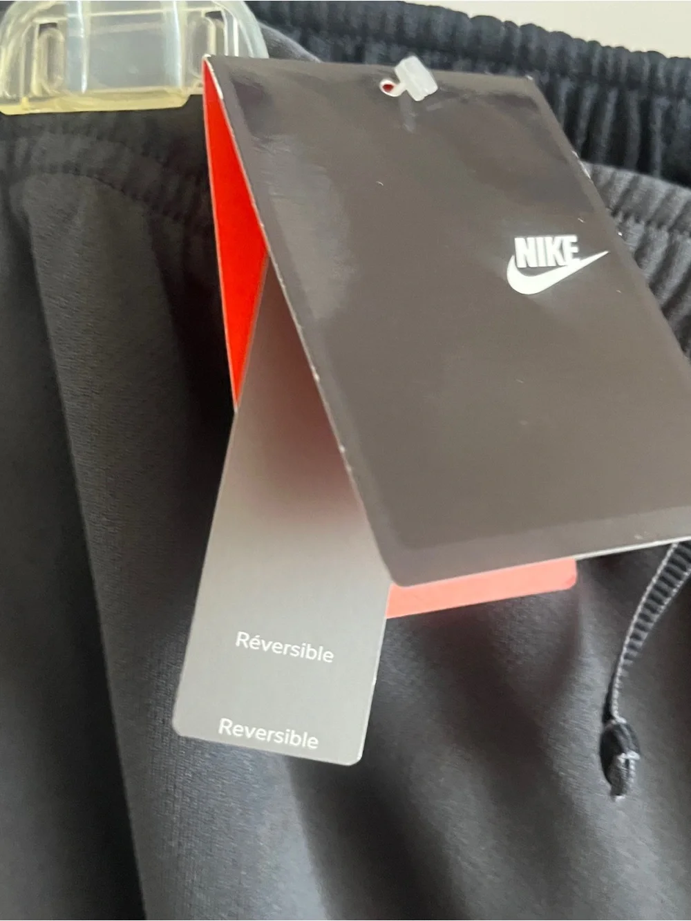NWT Nike Athletic Training Walkin Soccer Workout Shorts Reversible Black Gray XL